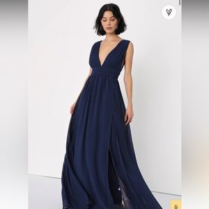 Heavenly Hues Navy Blue Maxi Dress